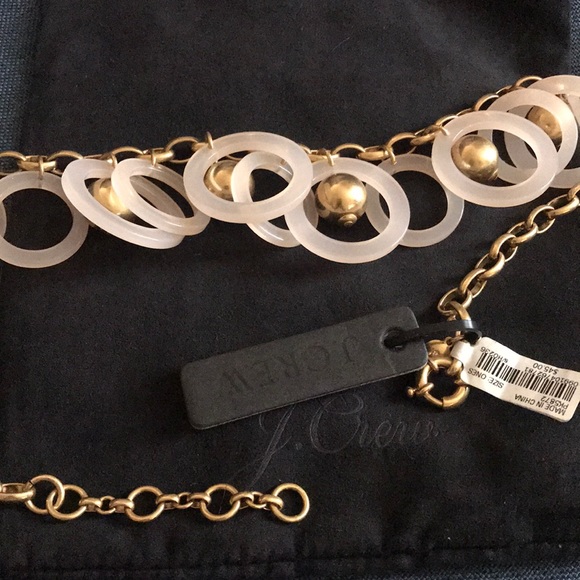 J.crew Beaded hoop necklace, NWT, Pink - Picture 8 of 8